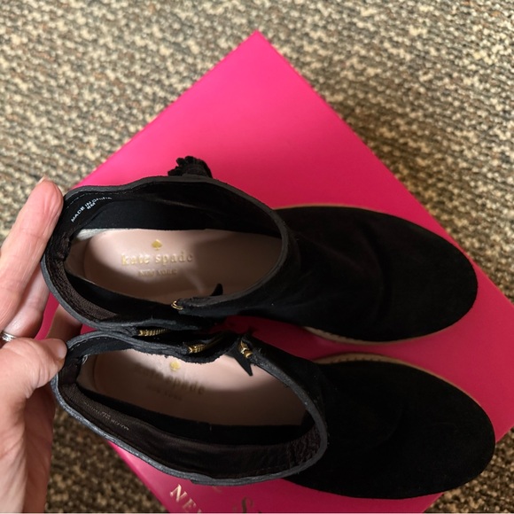Kate Spade Black suede Ankle Booties - Picture 4 of 10